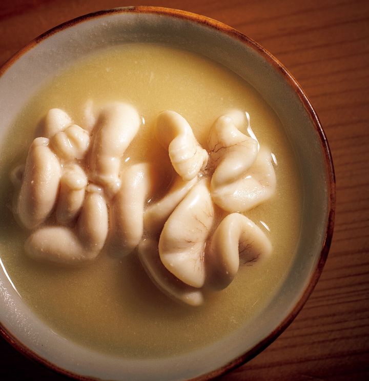 築地『鮨処 やまと』のタラの白子の白味噌仕立て