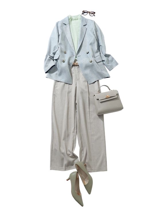 全方位から好印象なビジネスカジュアル通勤コーデ