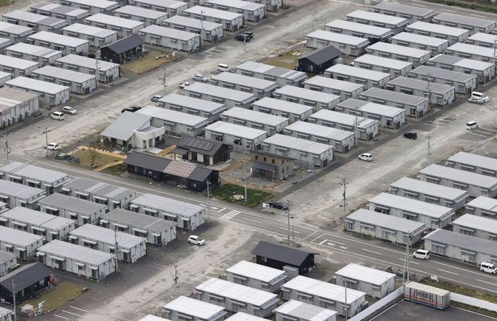 益城町のテクノ仮設団地