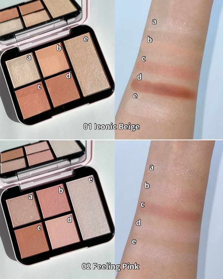 ●01 Iconic Beige【コンパクト変更】●02 Feeling Pink【新色】
