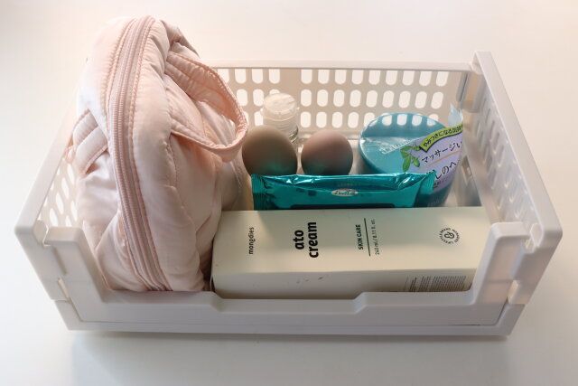 ダイソー クローゼット収納ケース（33.7cm×20.2cm×12.5cm） 使用例