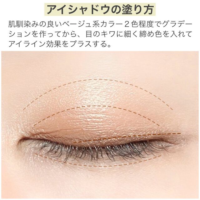 アイシャドウの塗り方 解説