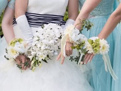 ▲新郎新婦手作りのリストレット