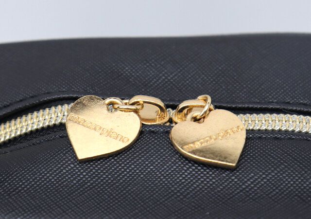 メゾピアノボストンバッグ付録レビューハートのダブルファスナー