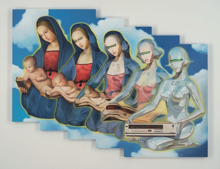 アメリカの子ども向けSF小説『アニモーフ』から着想を得た「Animorph Painting」シリーズ。