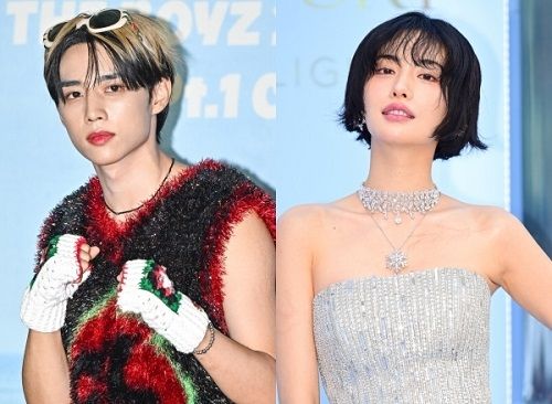 THE BOYZ・ソヌ（左）とナナ