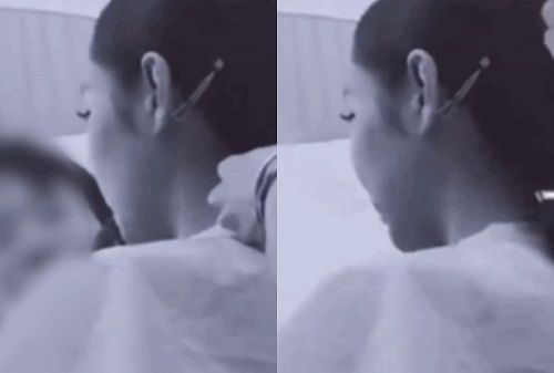 電子タバコをくわえ、煙を吐き出すジェニー