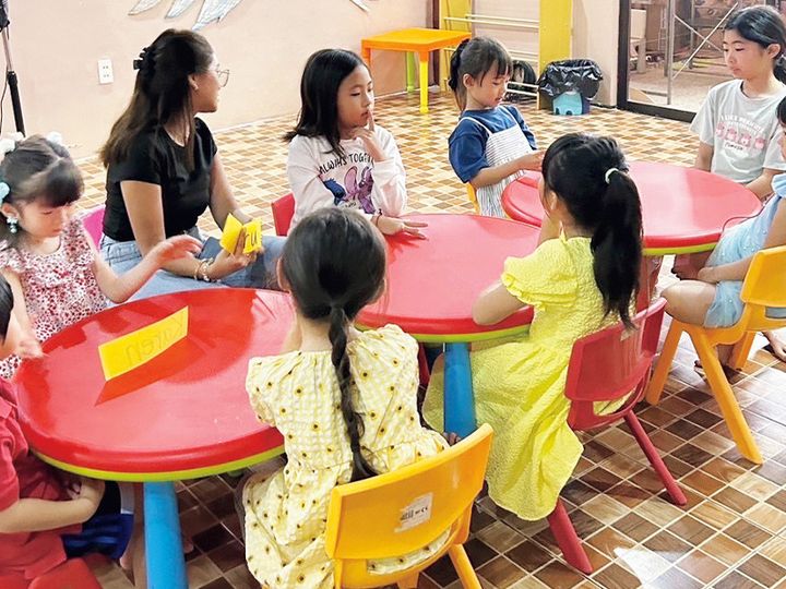 英語サマーキャンプでの様子