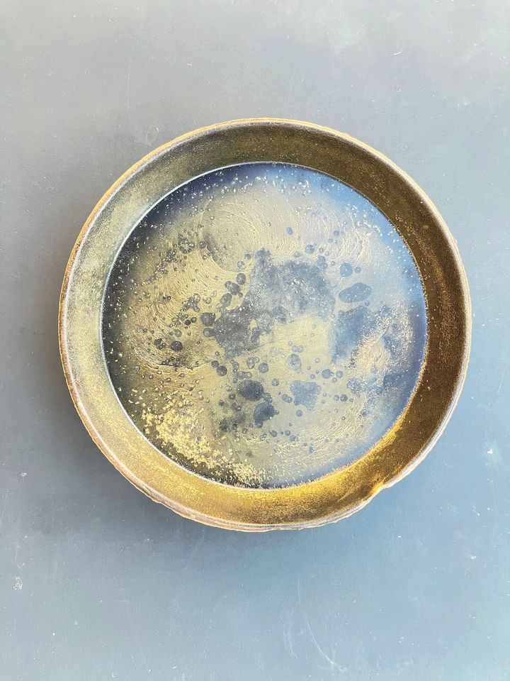 緑茶 ×平皿（完売）。https://fabulajp.com/