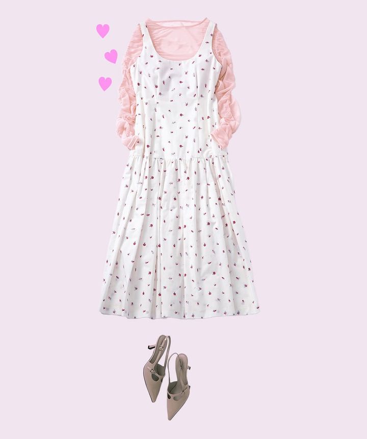 友達と映画館コーデ