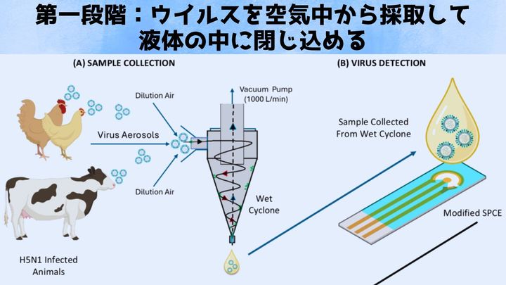 空気中の鳥インフルエンザウイルスを「5分で検出」できる小型センサーを開発