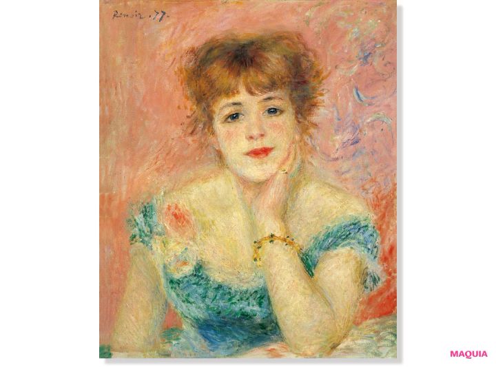 ピエール＝オーギュスト・ルノワール『ジャンヌ・サマリーの肖像』（1877年） ©アフロ