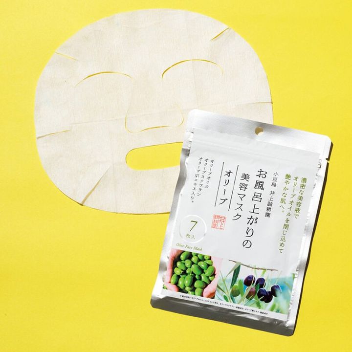 お風呂上がりの美容マスク オリーブ 7枚入り￥937／井上誠耕園