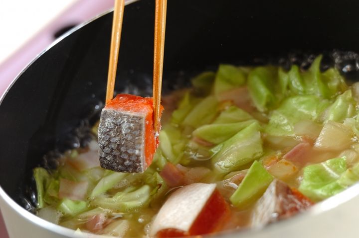 塩鮭チャウダーの作り方3