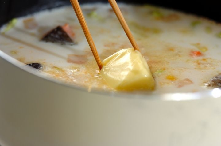 塩鮭チャウダーの作り方4