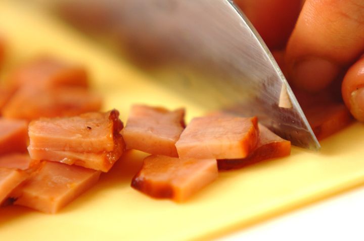 簡単焼き豚チャーハンの下準備1