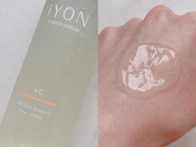 iYON インバスセラム VC 手の甲に付ける