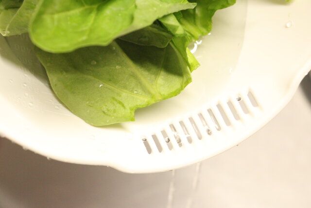 ダイソー 耐熱ハンドルボウル（1.1L） 水切り穴