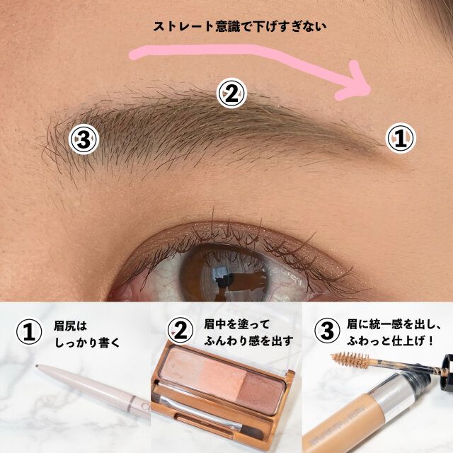 眉毛の形を「今っぽく」アップデート