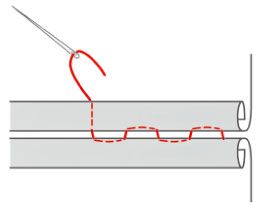 100均の手ぬぐいの形を生かして。手縫いで仕上げる！ シンプルかわいい「エプロン」の作り方の画像8