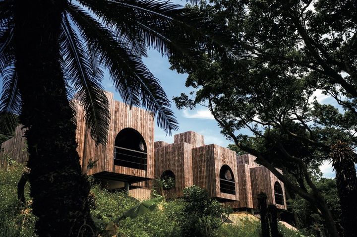 ADXが手がけた奄美大島にあるリゾート「MIRU AMAMI」。亜熱帯海洋性気候に適応し、地域固有の生態系に配慮した建築方法を採用するなど、サステナブルな設計に。Photo_ Satoshi Kondo