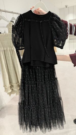 チュールスカートとボレロセットTの組み合わせ