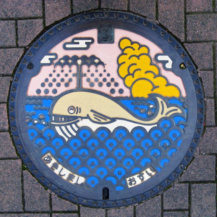 アキシマクジラをデザインした蓋