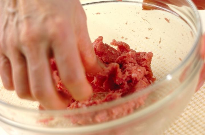 あっさり和風豆腐ハンバーグの作り方1