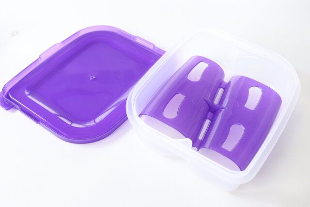 ダイソーの電子レンジ可な無限なすび煮浸し職人