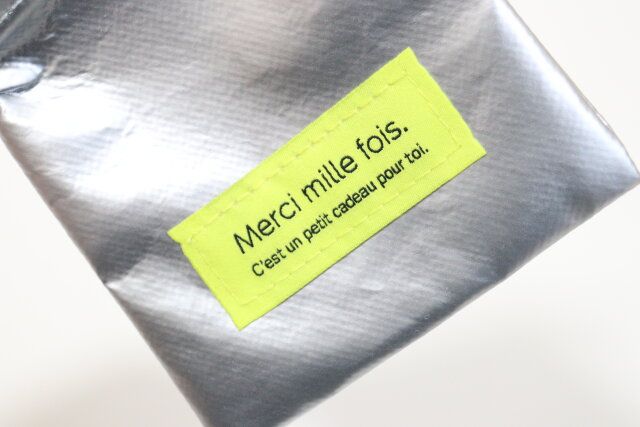 シルバー巾着織ネーム付 織タグ