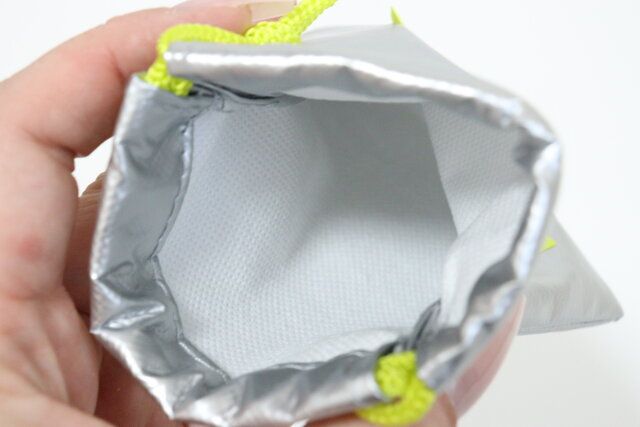 シルバー巾着織ネーム付 裏地