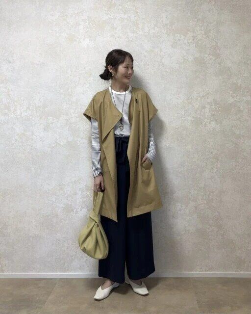 2025ユニクロ女性おすすめソフトリブボーダークルーネックT着まわしコーデ