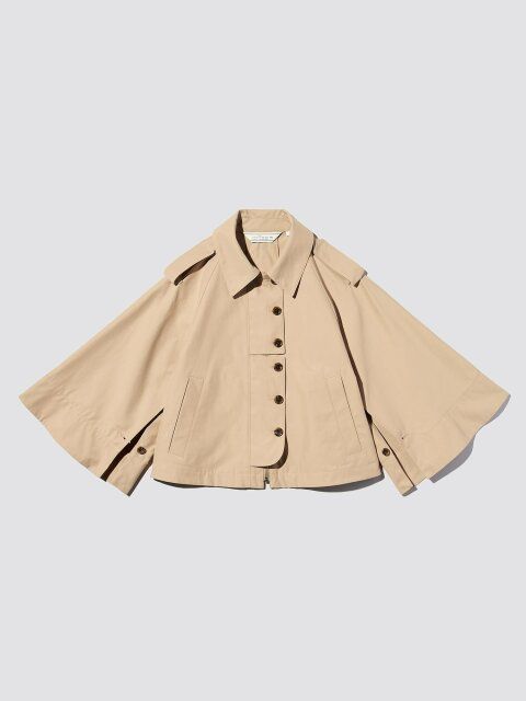 2025春guレディースショートケープコート by rokh