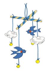 春の工作。ふわふわの雲と鈴の音が春らしい「つばめの吊り飾り」の作り方の画像9