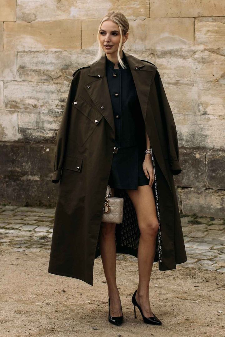 画像: 黒レザーにカーキを重ねてスパイシーに仕上げる