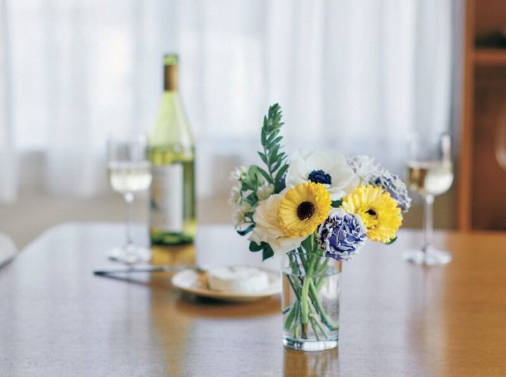 筒状花器の生け方