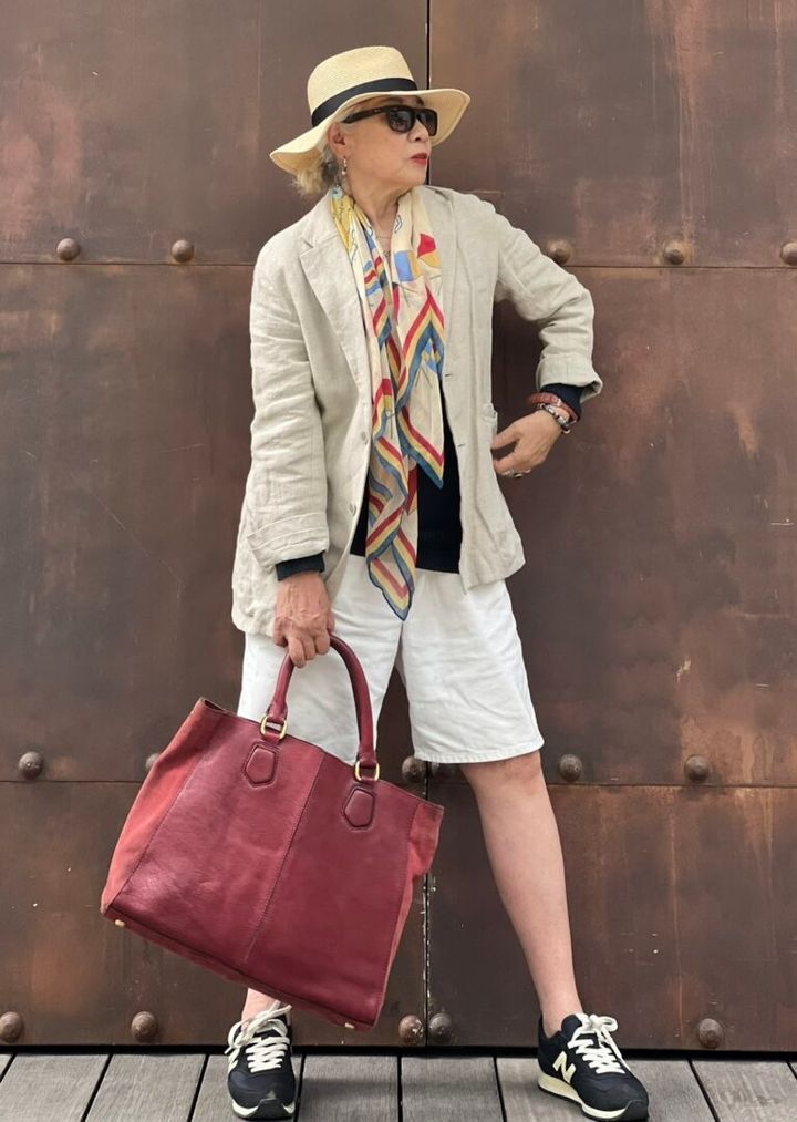 素敵なあの人公式ブロガー・島崎真代さんのショートパンツコーデ