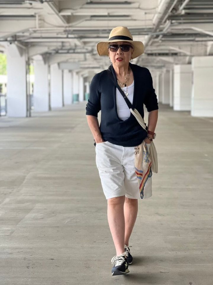 素敵なあの人公式ブロガー・島崎真代さんのショートパンツコーデ