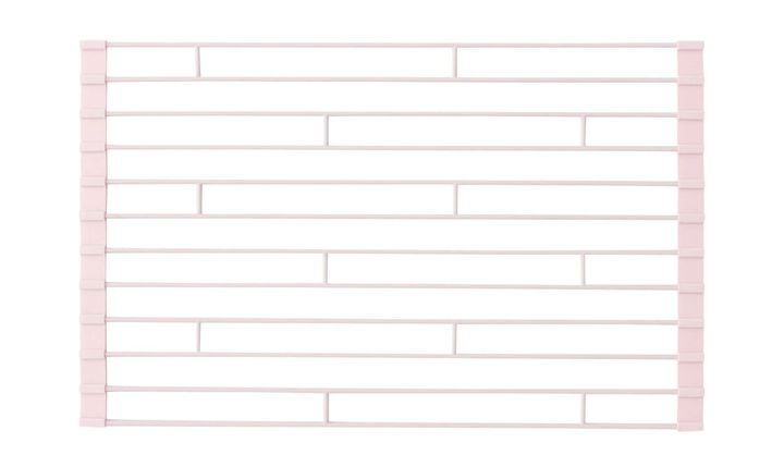 くるくる巻けるディッシュラック_ピンク