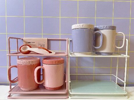 バイカラー マグキャニスター ソルト・シュガー各￥1,500(税込)