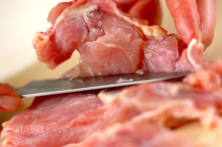 チキンディアブル焼きの下準備1