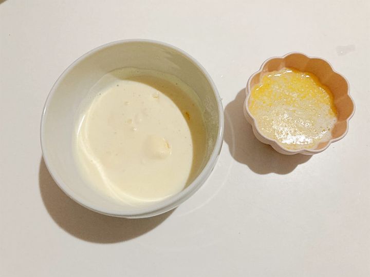 スーパーカップとバターを溶かす