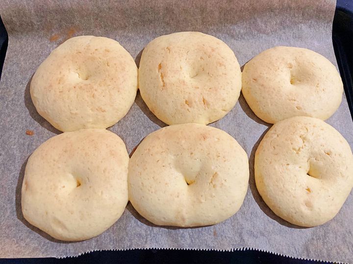 焼きあがった生地