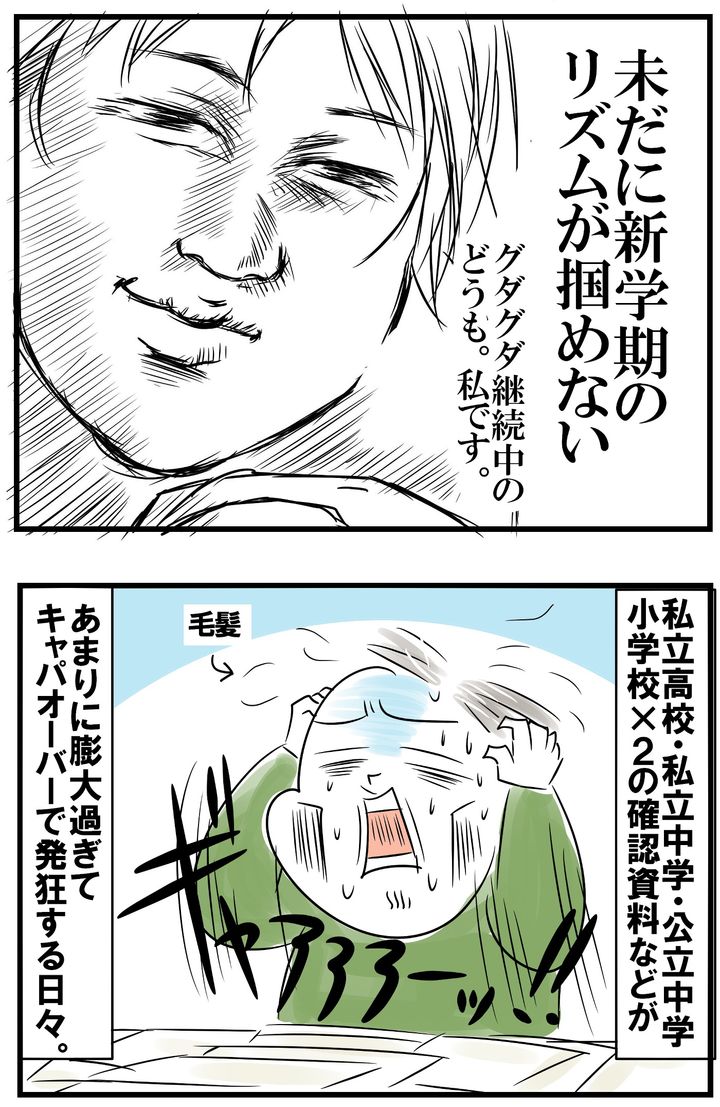 新学期…。子ども5人分の確認資料が膨大すぎて発狂する日々です…