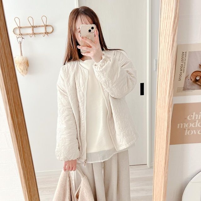 しまむら「花キルトブルゾン」