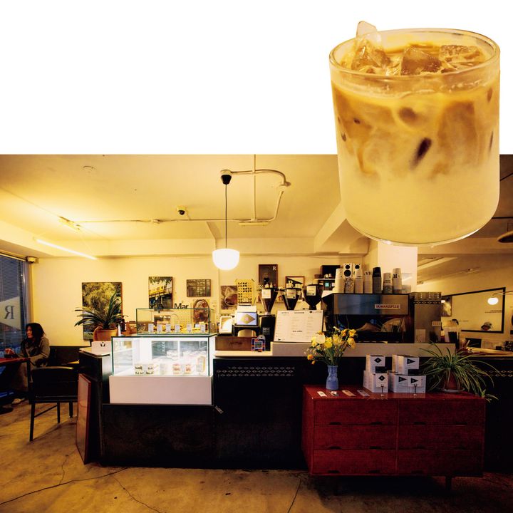 RADIANT店内とソイラテ