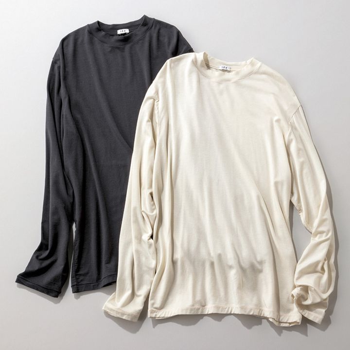 ベーシックでいてどこかこなれて見えるSEAのロンT