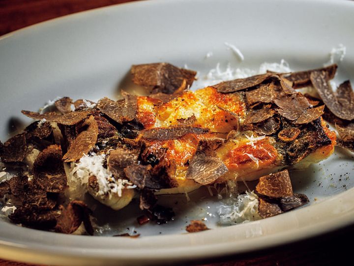 六本木一丁目『Brando』の「ウナギの白焼きとトリュフ」