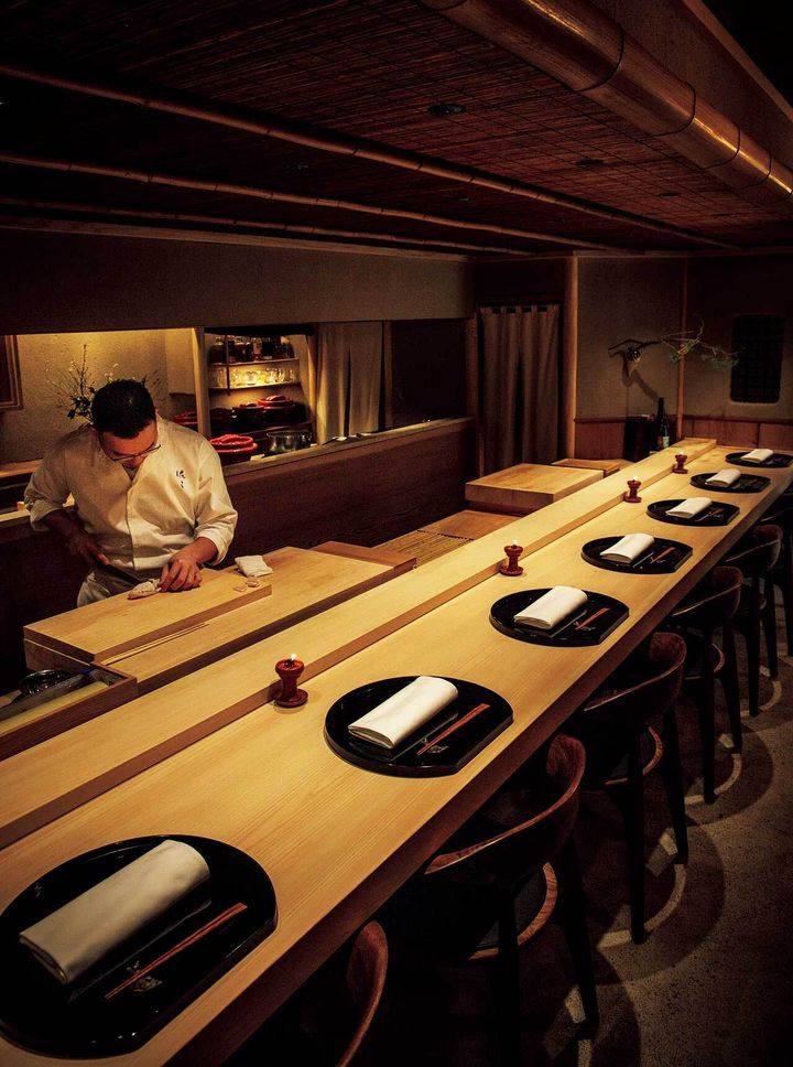 広尾『日本料理 佐々』の内観