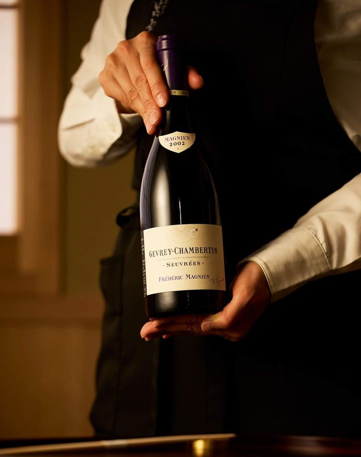 東銀座『銀座うなぎノ宮宇』で提供している「フレデリック・マニャン ジュヴレ・シャンベルタン スーヴレ2002」